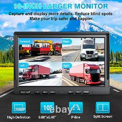 10.1 AHD Monitor DVR Side Rear View Backup Camera Reversing Kit for Truck Van