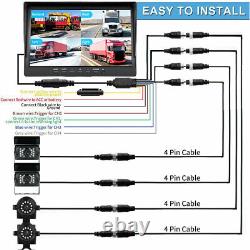 10.1 AHD Monitor DVR Side Rear View Backup Camera Reversing Kit for Truck Van