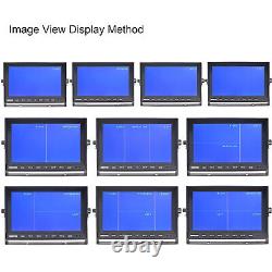 10.1 QUAD Monitor Backup Camera For Truck Trailer RV BUS Rear view Reversing