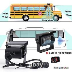 10.1 QUAD Monitor Backup Camera For Truck Trailer RV BUS Rear view Reversing