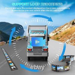 10.1 Quad IPS Screen DVR Monitor 4 AHD Backup Reverse Cameras Kit For Truck Van