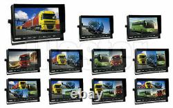 10.1'' Quad Monitor Car Rear View Backup CCD Camera Kit for Bus Truck Reversing