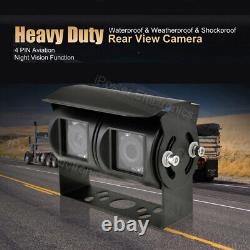 10.1 Quad Monitor Dual Head Heavy Duty Rear View Reverse Camera For Van Trailer