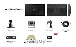 10.1 Quad Split Monitor +4X CCD Rear View Backup Camera System For Bus Truck RV