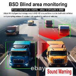 10.36IPS Monitor 6xAHD Camera Fit Truck DVR BSD RearView Reverse Video Recorder