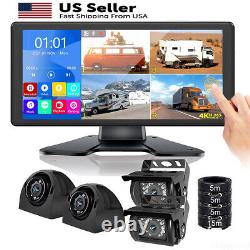 10.36'' DVR Monitor AHD Backup Rear Side View Camera Reversing for Car Truck RV