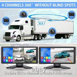 10.36'' DVR Monitor Backup Front Rear Side View Camera Reversing for Car Truck