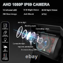 10.36'' DVR Monitor Backup Front Rear Side View Camera Reversing for Car Truck