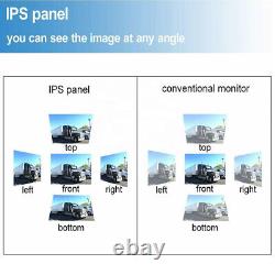10.36'' DVR Monitor Backup Front Rear Side View Camera Reversing for Car Truck