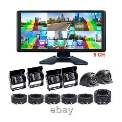 10.36 IPS Monitor DVR 6 AHD 1080P Camera for Truck BUS Bus Rear View Reverse