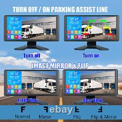 10.36'' IPS Touch Screen Quad Monitor DVR Rear View Reversing 4 Camera Kit 4CH