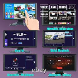 10.36 Quad Split Touchscreen IPS Monitor DVR Reversing Rear View 4 Cameras 4CH