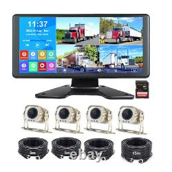 10.36'' Quad Touchscreen Monitor FM 4CH 720P Reversing Rear View Camera System