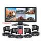 10.36 Touch Screen 5ch Dvr Monitor 5x 1080p Front Side Rear View Camera Package