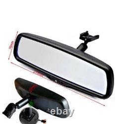 12V 4.3 Reversing Dimming Rear View Mirror +Rear 12 LED Camera Night Vision US