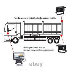 12/24V Car Rear View Reversing Camera 7 LCD Monitor for Truck Bus Waterproof