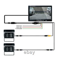 12/24V Car Rear View Reversing Camera 7 LCD Monitor for Truck Bus Waterproof