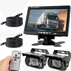 12/24V Car Reversing Camera with 7 LCD Monitor For Truck Bus Van Rear View Kit