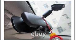 170° Wide Angle Dual Lens Rearview Mirror DVR Video Reverse Image Obstacle Alert