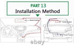 170° Wide Angle Dual Lens Rearview Mirror DVR Video Reverse Image Obstacle Alert