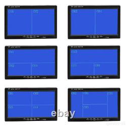 24V/12V 2 CCD Reversing Rear View Camera 4-PIN 7 Split QUAD Monitor Caravan Kit