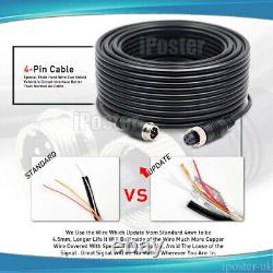 24V/12V 2 CCD Reversing Rear View Camera 4-PIN 7 Split QUAD Monitor Caravan Kit
