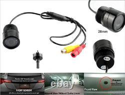 28mm IR HD CCD Waterproof Towbar Bumper Car Rear View Parking Reversing Camera