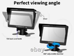 2x Digital Wireless Rear View Reverse Camera 7 Monitor for Truck Caravan RVs