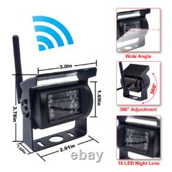 2x Digital Wireless Rear View Reverse Camera 7 Monitor for Truck Caravan RVs