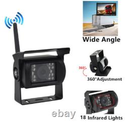 2x Digital Wireless Rear View Reverse Camera 7 Monitor for Truck Caravan RVs