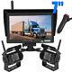 2x Wireless Reverse Rear View Camera System 7 Monitor For Truck Caravan Bus Rvs