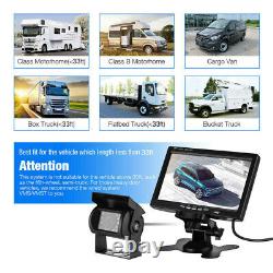 2x Wireless Reversing Camera with 7 LCD Monitor for Truck RVs Bus Rear View Kit