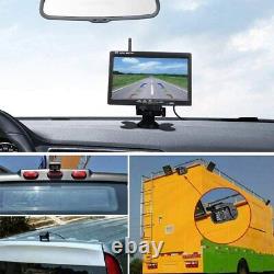 2x Wireless Reversing Camera with 7 LCD Monitor for Truck RVs Bus Rear View Kit