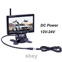 2x Wireless Reversing Camera with 7 LCD Monitor for Truck RVs Bus Rear View Kit