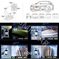 360 Degree Car DVR 4 Camera Bird View Panoramic Parking Reverse Cam Waterproof