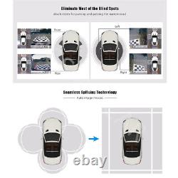 360 Degree Car DVR 4 Camera Bird View Panoramic Parking Reverse Cam Waterproof