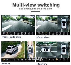 3D Car 360° Panoramic Backup Reverse Parking Camera DVR Front Rear Side View DIY