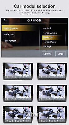 3D Car 360° Panoramic Backup Reverse Parking Camera DVR Front Rear Side View DIY