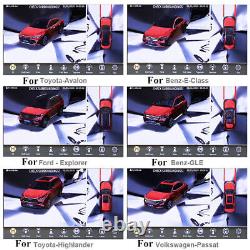 3D Car 360° Panoramic Backup Reverse Parking Camera DVR Front Rear Side View DIY