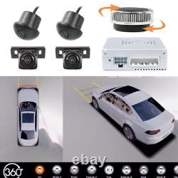 3D HD Panoramic Camera 360° Car Bird Eye View Parking System Backup Reverse Cam
