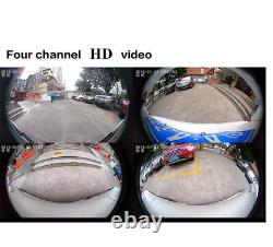 3D HD Panoramic Camera 360° Car Bird Eye View Parking System Backup Reverse Cam