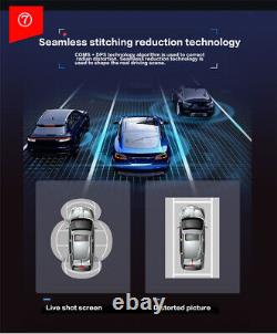 3D HD Panoramic Camera 360° Car Bird Eye View Parking System Backup Reverse Cam