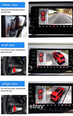 3D HD Panoramic Camera 360° Car Bird Eye View Parking System Backup Reverse Cam