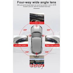 3D HD Panoramic Camera 360° Car Bird Eye View Parking System Backup Reverse Cam