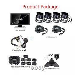 4K 10.36 IPS Monitor DVR 6 AHD 1080P Rear View Reverse Camera For Truck BUS Van