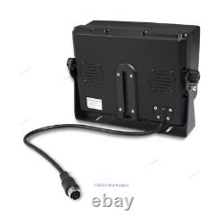 4PIN Rear View 4CH 7 Rear View Monitor + Sun Visor + 4x CCD Reversing Camera
