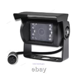 4PIN Rear View 4CH 7 Rear View Monitor + Sun Visor + 4x CCD Reversing Camera