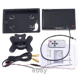 4Pin RVs Trailer Bus Truck Dual Reversing Camera Kit + 7 Car Rear View Monitor
