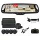 4.3 Car Mirror Monitor +4x Parking Radar Sensor + Ir Rear View Camera For Rv