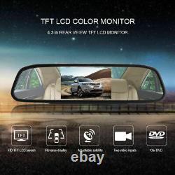 4.3 Car Rear View Mirror Monitor License Plate Reversing Night Vision camera